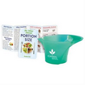 Be Wise about Portion Size Pocket Pal & Measuring Cup Combo Set